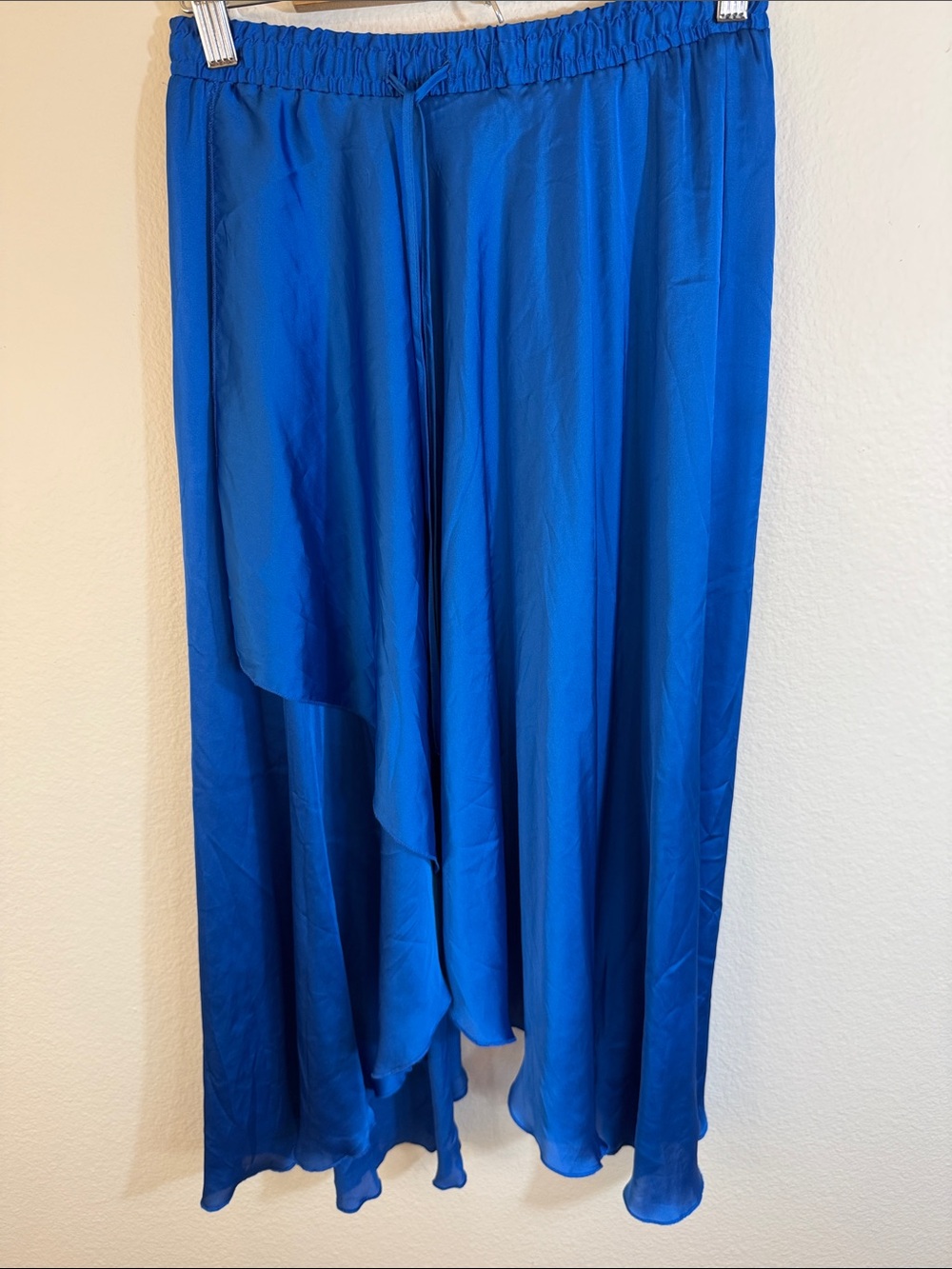 ZARA Cobalt Blue Asymmetrical Maxi Skirt